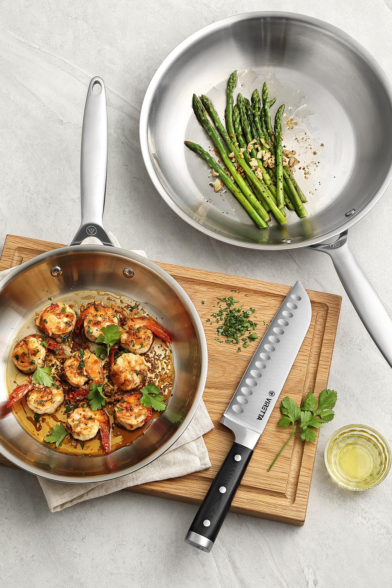 Stegepande 3 ply, stål - Ø28 cm